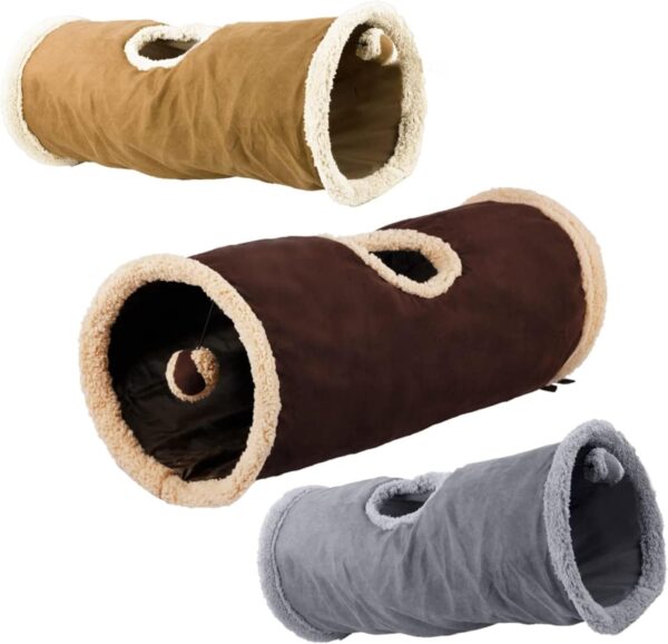 ALL FOR PAWS Lambswool Find Me Cat Tunnel