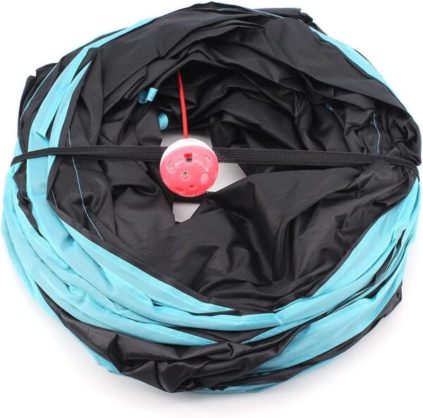 Bemodst S-Type Cat Tunnel, 2 Way/3 Way/4 Way/5 Way Collapsible S-shape Small Animal Tubes Kitty Tunnels Interactive Maze House Toy With Storage Bag For Kitten Puppy Rabbit Guinea Pig (5-Way) - Image 6