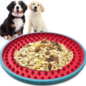 RUCACIO Licky Mats for Dogs and Cats, Crate Lick Mat for Dog Anxiety Relief, Dog Lick Mats Dog Slow Feeding Pad for Bathing, Grooming and Training