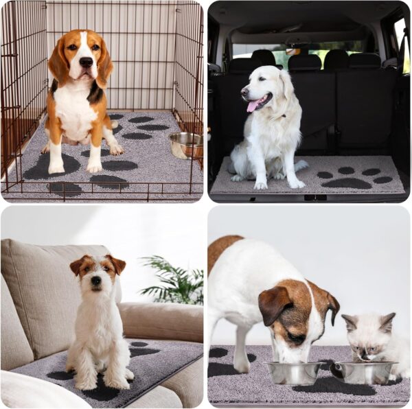 FCSDETAIL Dirt Trapper Indoor Door Mat 60 x 90 cm, Washable Entrance Rug, Absorbent Dog Doormat for Muddy Paws, Inside Mat for front door, Entryway, Pets - Image 5