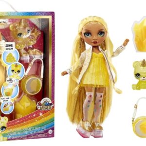 Rainbow High Fashion Doll with Slime & Pet - Sunny (Yellow) - 28 cm Shimmer Doll with Sparkle Slime, Magical Pet and Fashion Accessories - Kids Toy - Great for Ages 4-12 Years