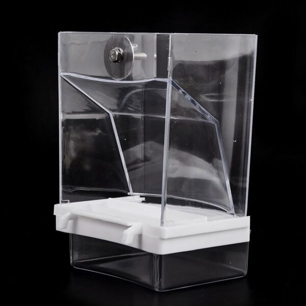 Parrots Feeder Bird Food Dispenser Box Anti-spill Birds Food Container Easy Install Pet Bird Cage Accessories - Image 3