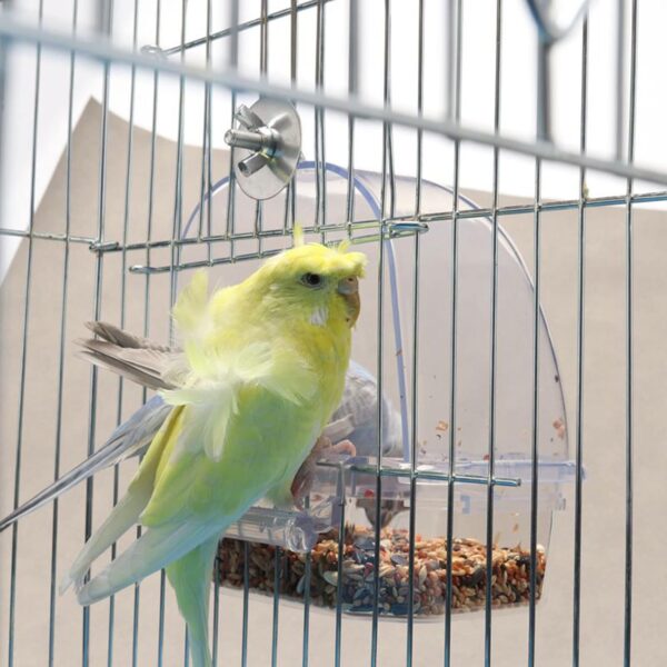 Bird Feeder For Canary Parrot Finches Parakeet Seed Food Container Food Grade Easy To Install - Image 3