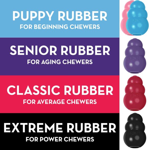 KONG - Classic Dog Toy - Durable Natural Rubber - Fun to Chew, Chase and Fetch - For Small Dogs - Image 3