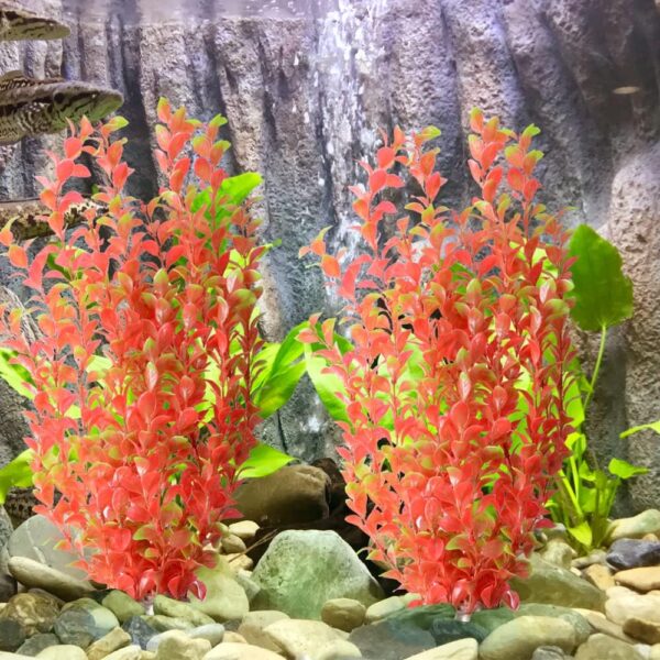 ANMOO Aquarium Plants Fish Tank Artificial Fish Tank Plants For Fish Aquarium Decoration Aquatic Plants Fish Tank Ornament 1PCS - Image 2