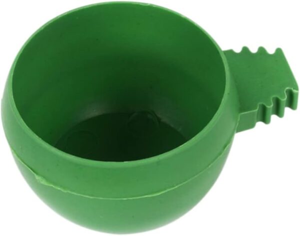 Yardwe 40 Pcs Pigeon Trough Basin Bird Food Bowl Coop Cup Pigeon Feeding Dish Bird Feeding Cups Parrot Feeding Cups Automatic Bird Feeder Pigeon Feeder Hanging Bird Cup Round Water Bowl - Image 4