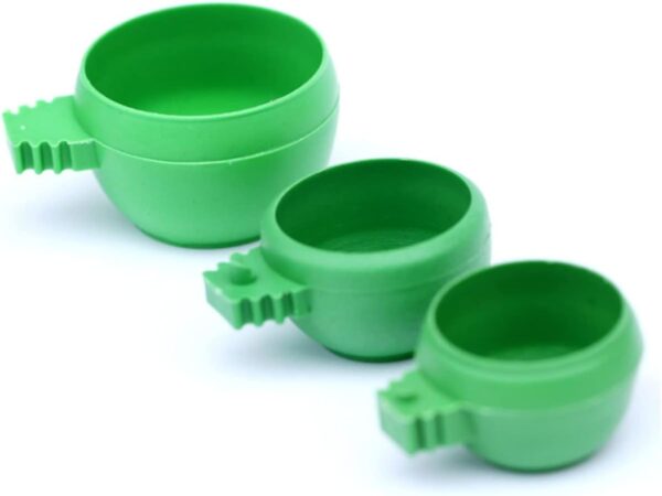 Yardwe 40 Pcs Pigeon Trough Basin Bird Food Bowl Coop Cup Pigeon Feeding Dish Bird Feeding Cups Parrot Feeding Cups Automatic Bird Feeder Pigeon Feeder Hanging Bird Cup Round Water Bowl - Image 5
