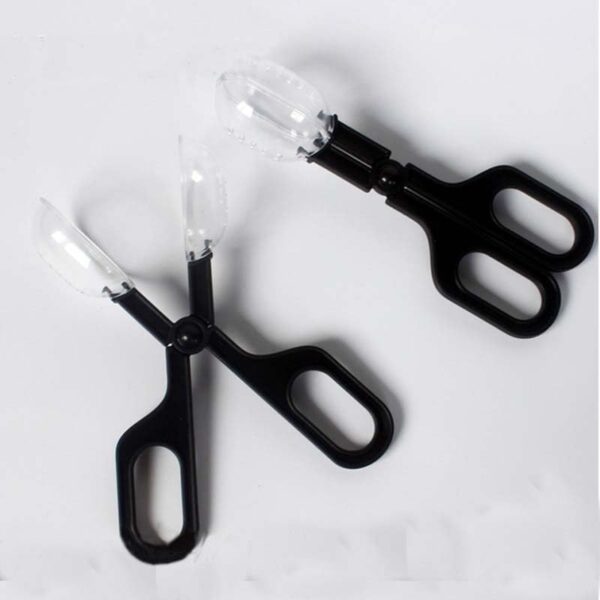 Reptile Feeding Tongs Cleaning Supplies Scooper Cricket Clamp Bug Scooper for Reptile Hedgehog Hamsters Guinea Pig Lizard Spider Bearded Dragon - Image 2