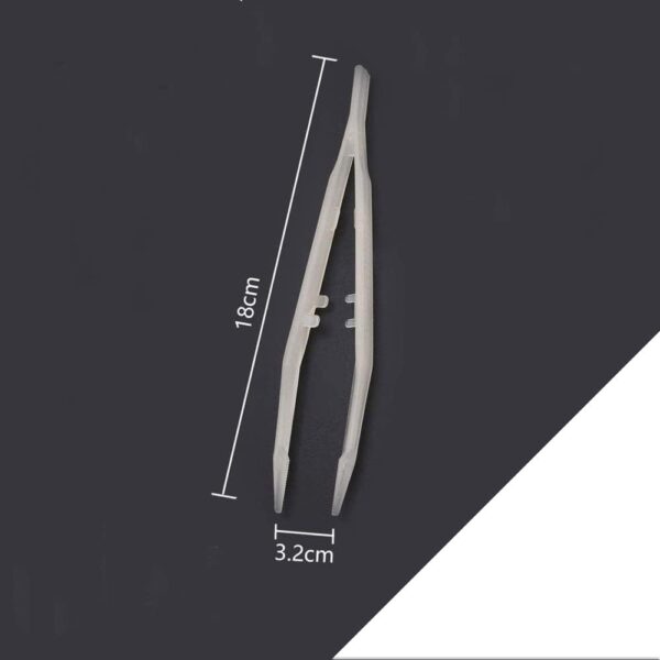 NA 3 Pcs Reptiles Feeding Tweezers Plastic Noctilucence Tweezers Reptile Feeding Tongs Reptile Feeding Tool for Iguanas Bearded Dragons Lizards Geckos Turtles Corals, 18CM - Image 2