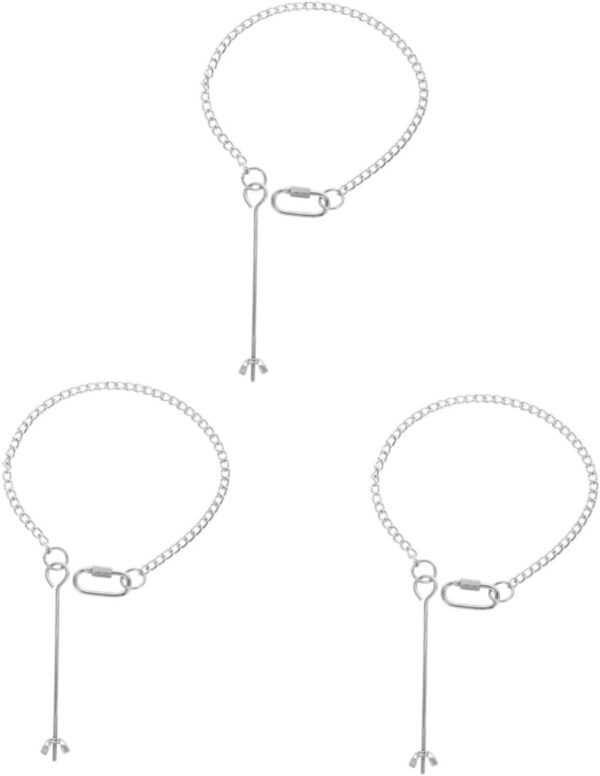 Yardwe 3pcs Parrot Fork Vegetables Pet Supply Bird Fruit Holder Hanging Bird Feeding Fork Birds Food Holder Bird Feeder for Fruits Underslung Feeder Food Stick Stainless Steel For Birds - Image 6