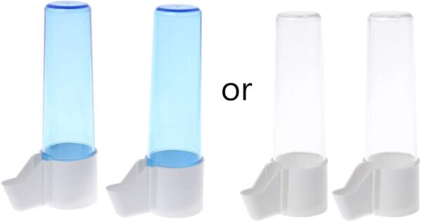 2Pcs Parakeet Water Dispenser Waterer Automatic Feeder For Cage No Spill Food Container For Small Birds - Image 4