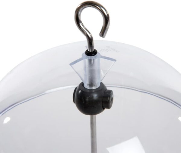 Clear Hanging Bird Feeders For Small Birds - Jacobi Jayne® I Love Robins® Pearl Feeder™ - Attracts Small Garden Birds. HangIng Bird seed Feeder Perfect For Seed Mixes And Mealworms. - Image 5