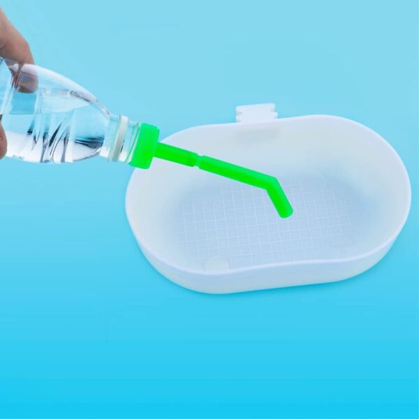 3 Pack Small Bird Plastic Feeder Seed Food Feeding Cup for Bird Parakeet Budgie Cockatiel Lovebird - Image 5
