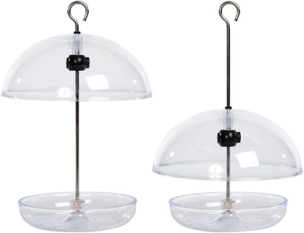 Clear Hanging Bird Feeders For Small Birds - Jacobi Jayne® I Love Robins® Pearl Feeder™ - Attracts Small Garden Birds. HangIng Bird seed Feeder Perfect For Seed Mixes And Mealworms. - Image 3
