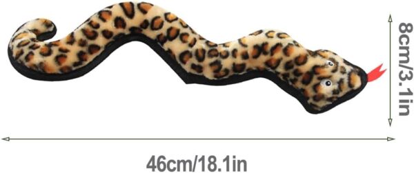 IFOYO Squeaky Dog Toy, Durable Plush Squeak Snake Dog Toy for Large to Small Dogs, Pets - Image 6