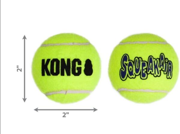 Kong Air Dog Squeaker Tennis Balls Small 3pack - Image 2