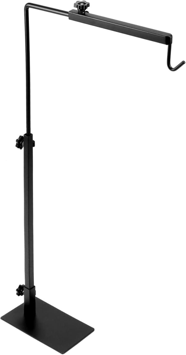 QWORK® Reptile Lamp Stand Adjustable 12-25 Inch Metal Heat Lamp Holder Hanger for Amphibians Snake Lizard Turtle Spider Terrarium Fish Aquarium - Image 6