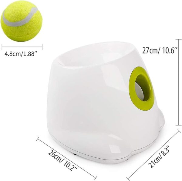ALL FOR PAWS Automatic Dog Ball Launcher, Interactive Dog Tennis Ball Thrower Machine for Small and Medium Size Dogs, Puppy Fetch Toy, Great Exercise for Dogs with 3 Balls, Mini Version - Image 2