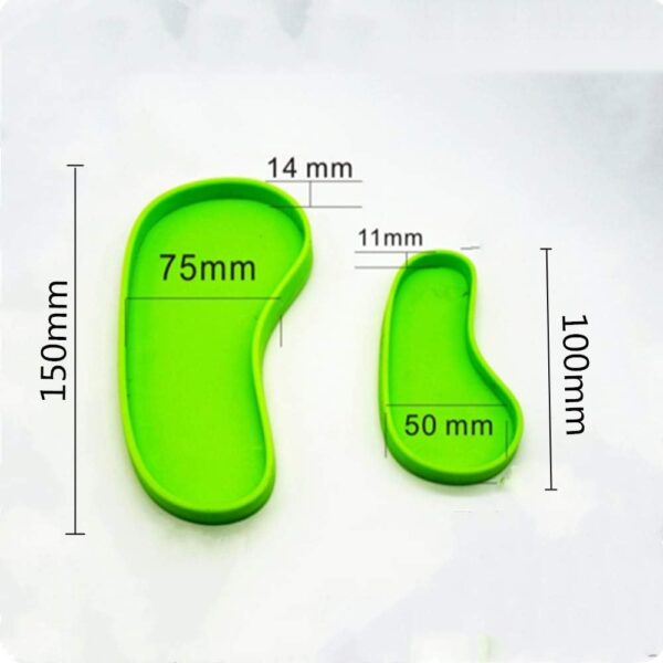 LSTCPGLAI 2 Pieces Shallow Reptile plate Reptile Food Water Bowl Used for Tortoise Corn Snake Crawl Pet Drinking and Eating(Green) - Image 2