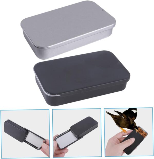 Yardwe 8 Pcs Bird Food Box Toy Containers with Lids Outdoor Bird Feeders Bird Feeder Hangers for outside Smart Bird Feeder Container with Lid Bird Training Feeders Wrought Iron - Image 5
