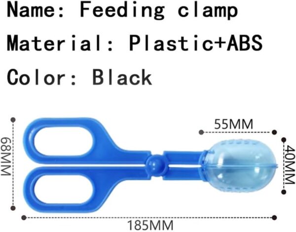 WANGSONGSONGZHY Reptile Feeding Tool Reptile Feeding Tongs Cricket Clamp Bug Scooper for Reptile Hedgehog Hamsters Guinea Pig Lizard Spider Bearded Dragon (Blue) (blue) - Image 6