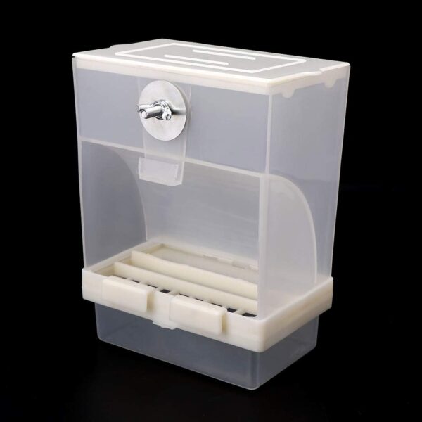 Hanging Bird Feeders for Cage Automatic Food Dispenser Acrylic Food Container for Cockatiel Conure - Image 5