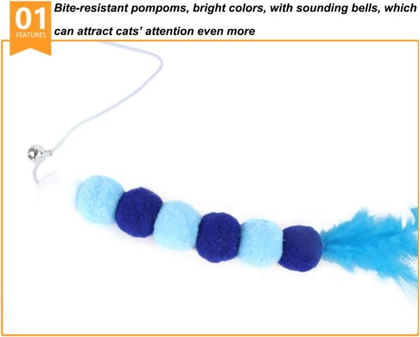 Cat Toys Set 22 Pack Kitten Toys -Cat Toys Interactive for Indoor Cats Feathers Wand tent Tunnel Interactive Kitty and Cats Toys - Image 4