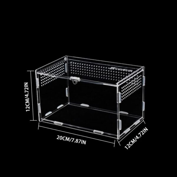 Reptile Terrarium - Climbing Pet Breeding Box - Reptile Breeding Enclosure Terrarium Cage for Tarantulas Amphibians Caterpillars Snail Supplies Fowybe - Image 2