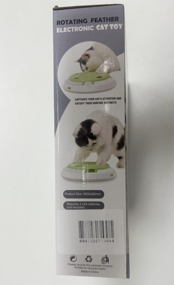 PETTOM Interactive Cat Toy Indoor 8 Holes Automatic Random Stretch Out Feather Smart Kitten Toys Battery Powered - Image 10