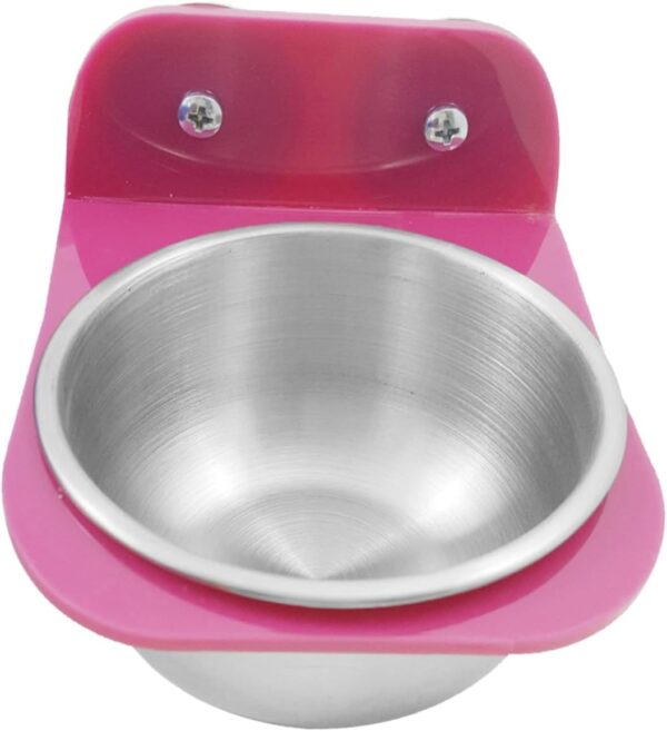 Yardwe 3pcs Parrot Food Box Bird Cage Bird Feeder Bird Feeding Holder Parrots Feeder Bird Food Bowl Bird Food Holder Bird Food Container Bird Food Feeder Bird Feeding Cup Stainless Steel - Image 9