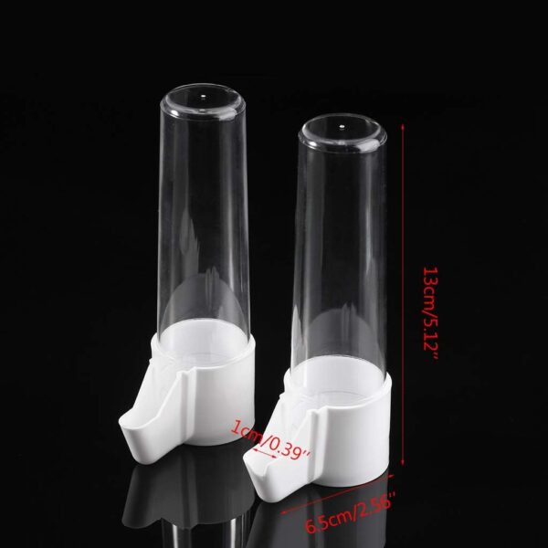 2Pcs Parakeet Water Dispenser Waterer Automatic Feeder For Cage No Spill Food Container For Small Birds - Image 2