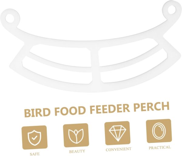 Yardwe 2pcs Feeder Extension Rack Practical Bird Cage Feeder Perch Bird Cage Feeders Perch Practical Bird Feeder Perch Parrot Food Feeding Container Perch Bird Cage Supply Bird Cage Perch - Image 8