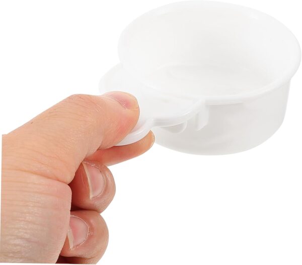 Yardwe 6 Pcs Bird Food Box Parakeet Feeder Bird Supplies Bird Cage Accessories Bird Food Bowl Pet Bowl Water Bowl Bird Feeders Chicken Water Cups Bird Feeder for Cage Plastic White - Image 6