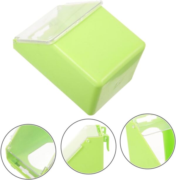 Yardwe 2pcs Pigeon Feed Box Cage Hanging Feeder Small Bird Feeder for Cage Bird Cage Feeder Cage Pigeon Feeder Parakeet Feeder Bird Food Dispenser Feeding Supplies Plastic Parrot - Image 8
