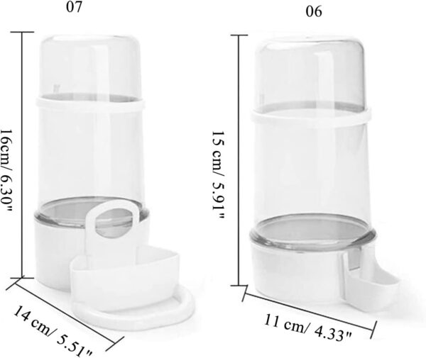 Bird Automatic Feeder for Cage Automatic Drinker Bird Food Water Bowl Bird Feeder and Waterer for Pet Parrot Cage - Image 3