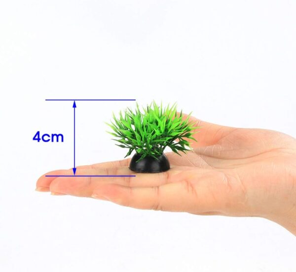 Smoothedo-Pets Aquarium Plants Fish Tank Decorations Small Size/10pcs Set Plastic Artificial Plant Goldfish Waterscape Fish Hides for Small Fish Tank/Bowl (10pcs-B-Set) - Image 3