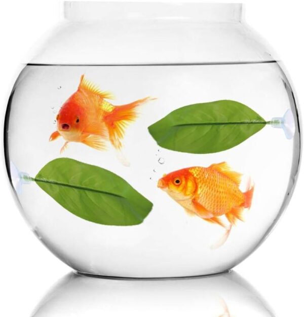 Aquariums Artificial Betta Hammock Fish Rest Plant Leaf Bed Fish Tank Supply Leaves Betta Bed Leaf with Suction Cup - Image 2