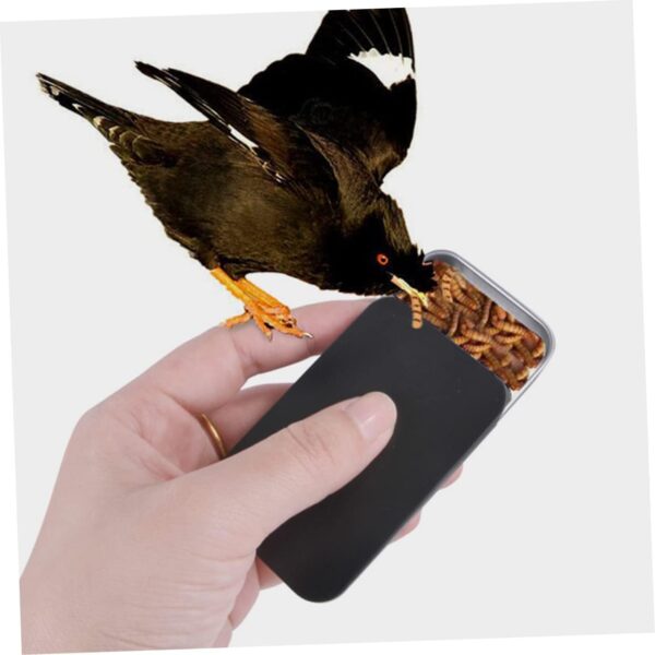 Yardwe 4 Pcs Bird Food Box Handheld Bird Feeder Bird Feeders for outside Bird Training Feeders Window Birdfeeder Bird Feeder Hangers for outside Garden Bird Feeder Smart Bird Wrought Iron - Image 6