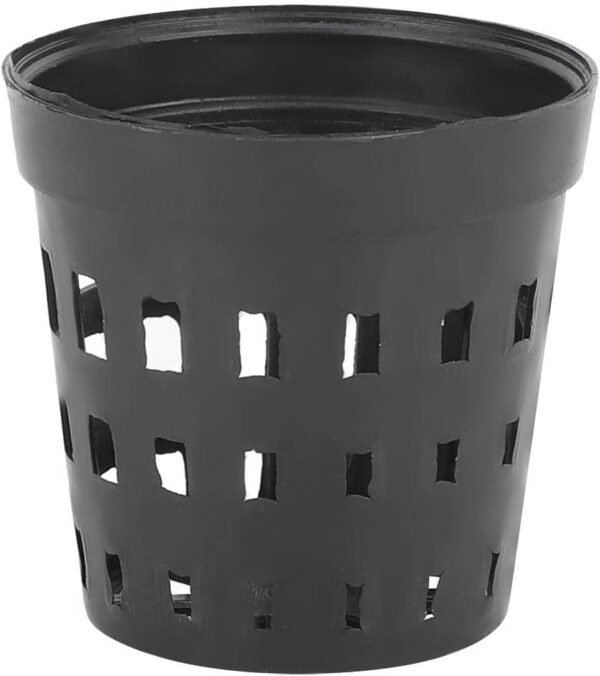 30Pcs Black Plastic Aquarium Water Plants Planting Basket Plastic Hydroponic Basket Flower Container Plant Grow Pot Fish Tank Grass Cultivate Baskets - Image 7