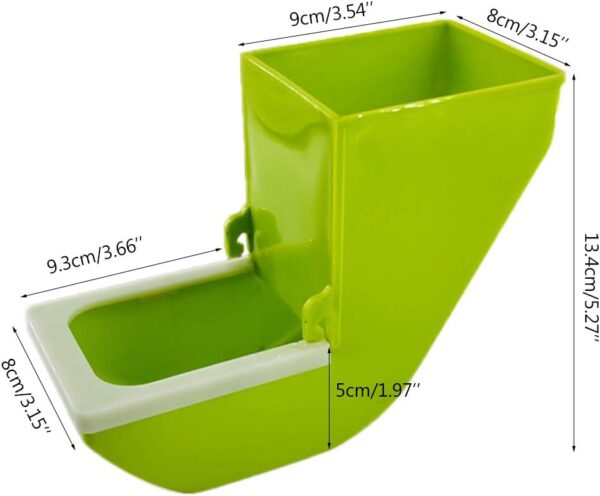 Birds Food Bowl Food Dispenser for Cage Canary Parakeet Pet Bird Cage Food Feeder for Cage Feeding Device - Image 7