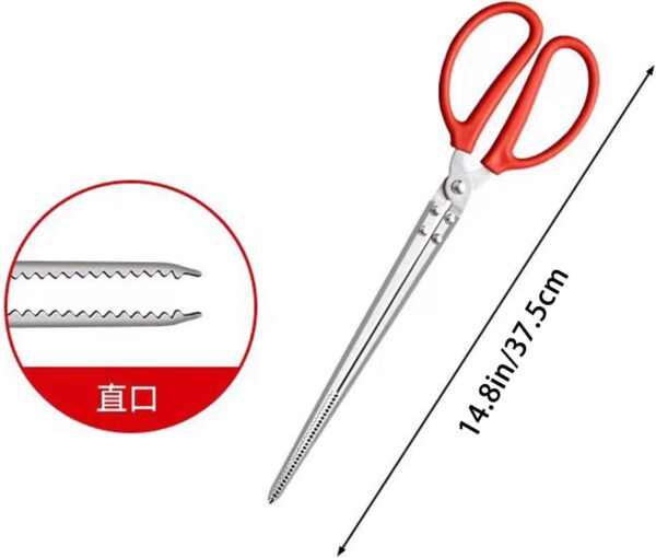 MFUOE Reptile Feeding Tongs Red Extra Long Large Tweezers Bearded Dragon Reptile Tank Accessories for Terrarium Reptile Vivarium - Image 2