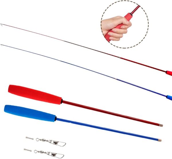 EASY JOY 11 Pcs Interactive Cat Toys, Interactive Cat Feather Toys, 2 Cat Wand, 9 Replaceable Toys, Bird Cat Toys for Small and Large Cats - Image 5