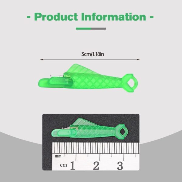 Fish Mouth Sewing Machine Needle Threader, 2024 Upgraded Automatic Needle Threader for Sewing Machine, Quick Sewing Machine Loop Sewing Machine Needle Threader Tool (20PCS) - Image 2