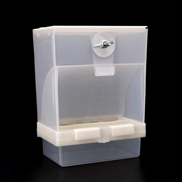 Hanging Bird Feeders for Cage Automatic Food Dispenser Acrylic Food Container for Cockatiel Conure - Image 6