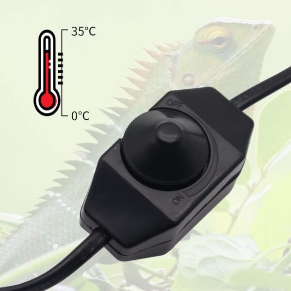 Reptile Heating Mat, Reptile Heat Pad Adjustable Temperature Control Terrarium Pet Tank Warmer Mat Pad for Small Animals Snake Turtle Tortoise Bearded Dragon Gecko (20W) - Image 4