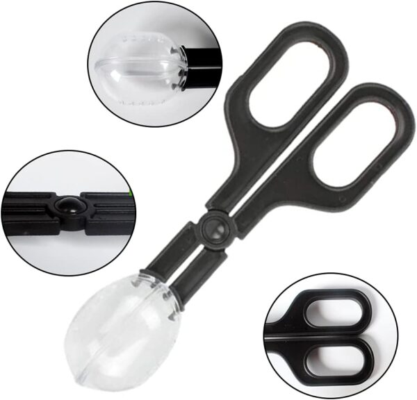 NA 3 Pieces Reptile Feeding Clip Tongs Reptile Feeding Scooper Clamp Lizard Beetle Insect Catch Clamp for Tortoise Lizard Frog Spider Tarantulas - Image 7
