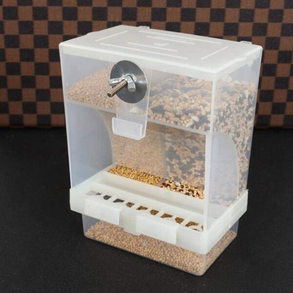 Hanging Bird Feeders for Cage Automatic Food Dispenser Acrylic Food Container for Cockatiel Conure - Image 7