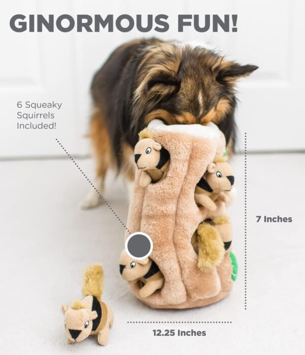 Outward Hound Hide A Squirrel Plush Dog Toy Puzzle, XL - Image 3