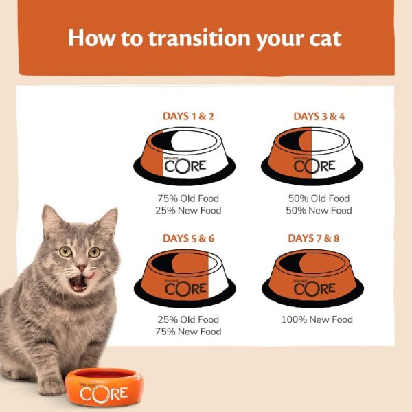 Wellness CORE Kitten Original, Dry Cat Food, Kitten Food Dry, Grain Free, High Meat Content, Chicken & Turkey, 1.75 kg - Image 6