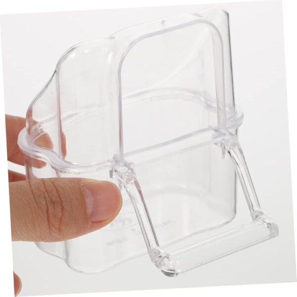 4pcs Box Birdcage Hanging Food Box Bird Feeder Bird Cage Automatic Parrot Feeder Parrot Food Dispenser Canary Cage Feeder Cage Food Bowl Bird Water Cup Bird Food Feeding Bowl Pp COSMEVIVI - Image 4